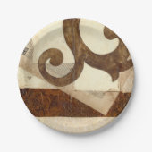 Vintages Zeitungsklettern Pappteller (Vorderseite)