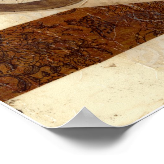 Vintages Zeitungsklettern Poster (Ecke)