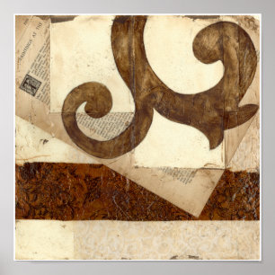 Vintages Zeitungsklettern Poster