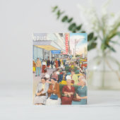 Vintages Zentrum von St. Petersburg, Florida Postkarte (Stehend Vorderseite)