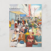 Vintages Zentrum von St. Petersburg, Florida Postkarte (Vorderseite)