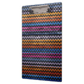 Vintages Zickzack Holz Abstrakt Klemmbrett (Links)