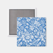 Vintages Zierblau Magnet (Vorderseite/Rückseite)