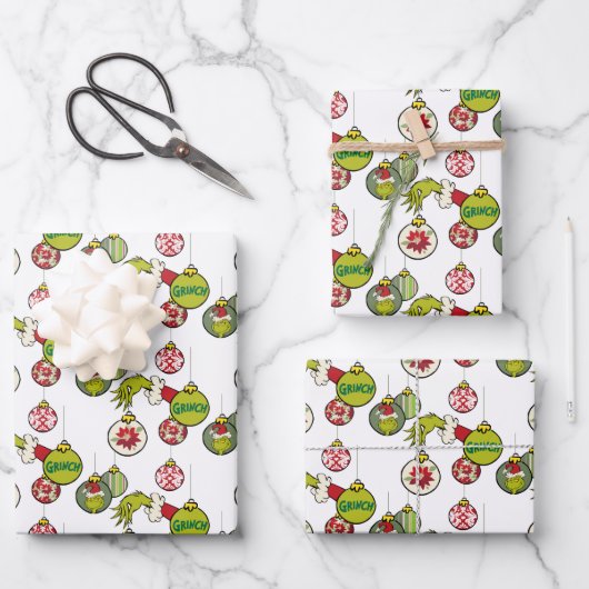 Vintages Ziermuster Geschenkpapier Set (Vorderseite)