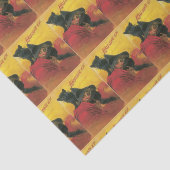 Vintages Zierpapier Seidenpapier (Ausschnitt)