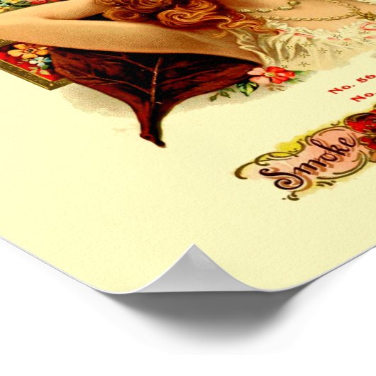 Vintages Zigar-Etikett Poster (Ecke)