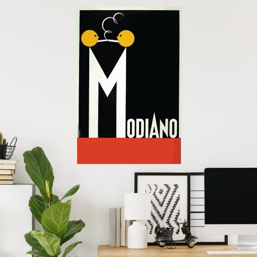 Vintages Zigarettenpapier Modiano Poster (Heimbüro)