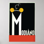 Vintages Zigarettenpapier Modiano Poster (Vorne)