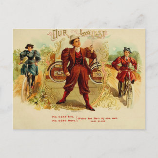 Vintages Zigarrenfeld-Etikett Postkarte