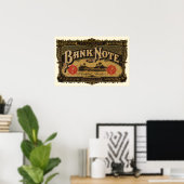 Vintages Zigarrenlabel Art, Bank Note Money Financ Poster (Heimbüro)