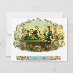 Vintages Zigarrenlabel Kunst, Kletterfreunde Billa