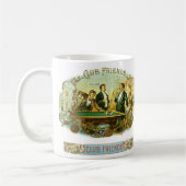 Vintages Zigarrenlabel Kunst, Kletterfreunde Billa Kaffeetasse (Links)