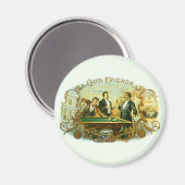 Vintages Zigarrenlabel Kunst, Kletterfreunde Billa Magnet (Vorderseite/Rückseite)