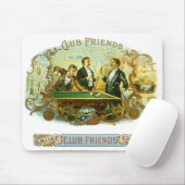 Vintages Zigarrenlabel Kunst, Kletterfreunde Billa Mousepad (Mit Mouse)