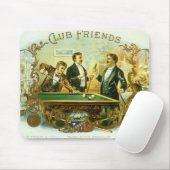 Vintages Zigarrenlabel Kunst, Kletterfreunde Billa Mousepad (Mit Mouse)