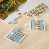 Vintages Zigarrenlabel Kunst, Kletterfreunde Billa Puzzle (Seite)