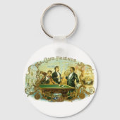 Vintages Zigarrenlabel Kunst, Kletterfreunde Billa Schlüsselanhänger (Vorderseite)