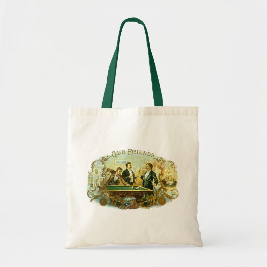 Vintages Zigarrenlabel Kunst, Kletterfreunde Billa Tragetasche (Vorne)