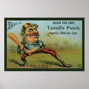 Vintages Zigarrenlabel, Tansill-Tansill-Punch im S Poster
