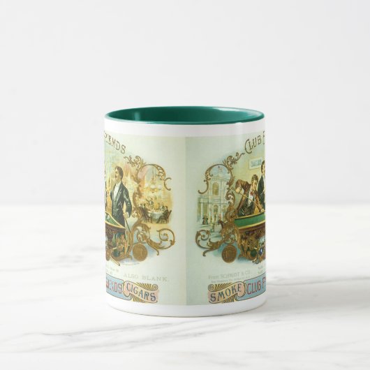 Vintages Zigarrensiegel Tasse (Zentrum)