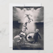 Vintages Zinn-Zeichen | Sheep Funny  Feiertagskarte (Rückseite)