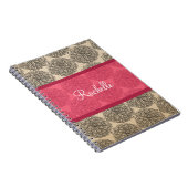 Vintages Zinnia-Notebook Notizblock (Rechte Seite)