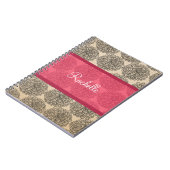 Vintages Zinnia-Notebook Notizblock (Linke Seite)
