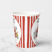 Vintages Zirkus-Karneval Ausstellung Geburtstag Pappbecher (Rechts)