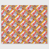 Vintages Zirkus-Plakat Geschenkpapier (Flach)