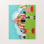 Vintages Zirkus-Puzzlespiel Puzzle (Vertikal)