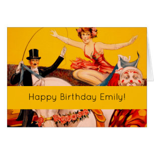 Vintages Zirkusperformer-Poster