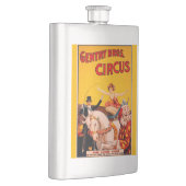 Vintages Zirkusperformer-Poster Flachmann (Rechts)