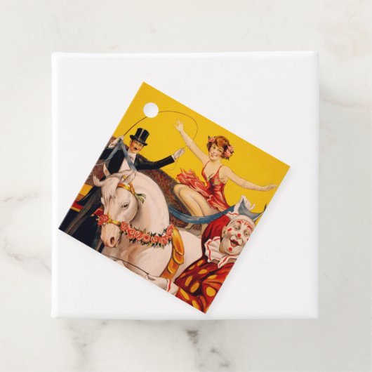 Vintages Zirkusperformer-Poster Geschenkanhänger (Beispiel)