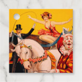 Vintages Zirkusperformer-Poster Geschenkanhänger (Vorderseite)