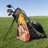 Vintages Zirkusperformer-Poster Golfhandtuch (Gras)