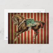 Vintages Zirkuspferd Postkarte (Vorne/Hinten)