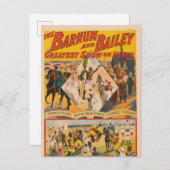 Vintages Zirkusposter des Mahdi Postkarte (Vorne/Hinten)