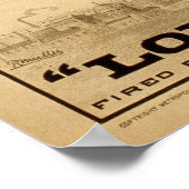 Vintages Zirkusposter des Menschen Cannon Ball Ret Poster (Ecke)