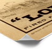 Vintages Zirkusposter des menschlichen Kanonenkana Poster (Ecke)