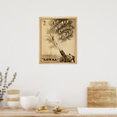 Vintages Zirkusposter des menschlichen Kanonenkana Poster (Küche)
