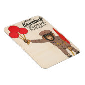 Vintages Zirkusposter eines Affen mit Balloons Magnet (Rechte Seite)