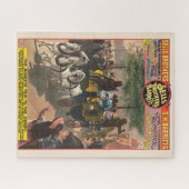 Vintages Zirkusposter eines Affentrainers Puzzle (Horizontal)