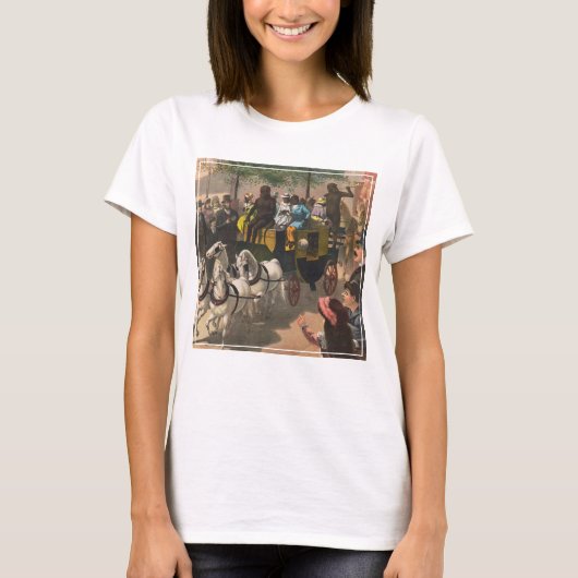Vintages Zirkusposter eines Affentrainers T-Shirt (Vorderseite)