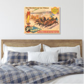 Vintages Zirkusposter eines römischen Chariot-Renn Leinwanddruck (Insitu (Schlafzimmer))