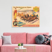 Vintages Zirkusposter eines römischen Chariot-Renn Leinwanddruck (Insitu (Wohnzimmer))