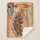 Vintages Zirkusposter eines römischen Chariot-Renn Sherpadecke (Vorderseite)