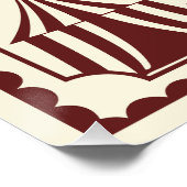 Vintages Zirkusposter - Majestic Zelte und Sterne Poster (Ecke)