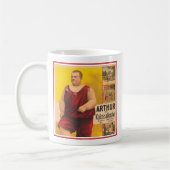 Vintages Zirkusposter von Arthur, dem Kolossalskid Kaffeetasse (Links)