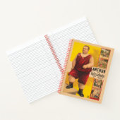 Vintages Zirkusposter von Arthur, dem Kolossalskid Notizblock (Innenseite)