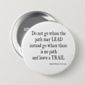 Vintages Zitat der Inspiration Button (Vorne & Hinten)